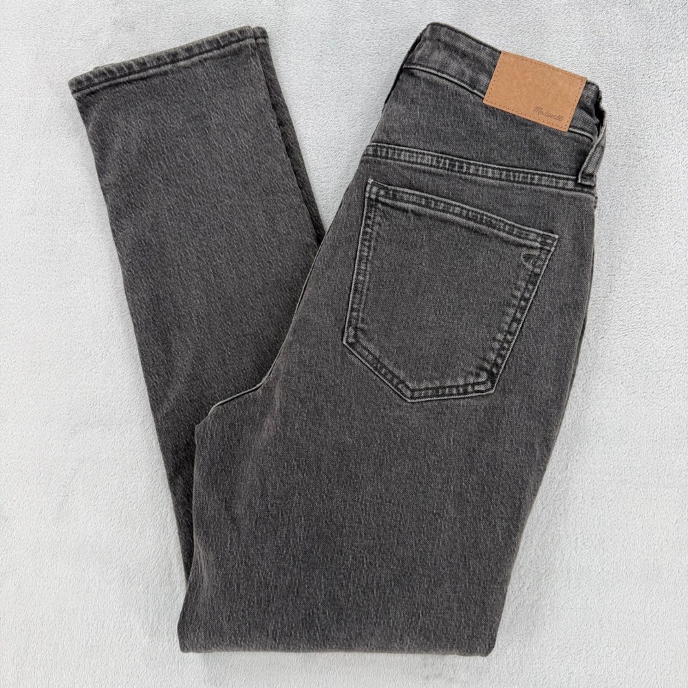 Madewell The Curvy Perfect Vintage Jean Womens 25 Washed Black Denim High Rise
